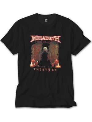 Crows Gate Megadeth Thirteen Siyah Tişört