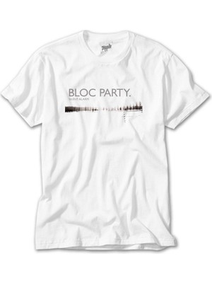 Crows Gate Bloc Party Silent Alarm Beyaz Tişört