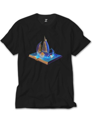 Crows Gate Burj Al Arab Dubai View Book Siyah Tişört