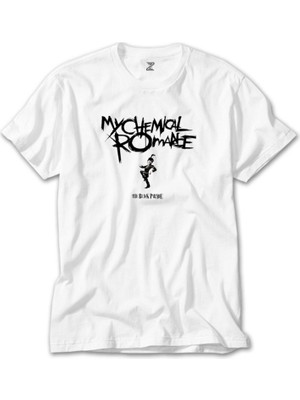 Crows Gate My Chemical Romance The Black Grup Beyaz Tişört