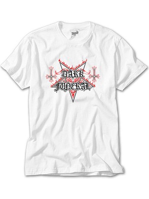 Crows Gate Dark Funeral Classic Beyaz Tişört