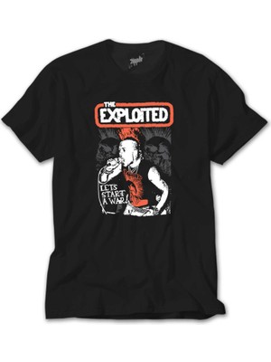 Crows Gate The Exploited On Stage Siyah Tişört