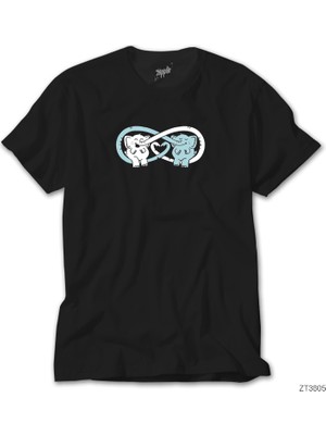 Crows Gate Fil Sonsuzluk Siyah T-Shirt