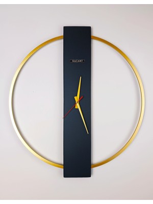 Woodhub Ultra Sessiz,, Salon, Ofis, Mutfak, Dekoratif, Halkalı Duvar Saati