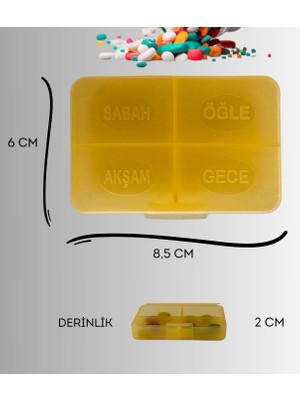 Aps Günlük Ilaç Saklama Kutusu Renkli Ilaç Kutusu Yüksek Kalite Plastik Kutu