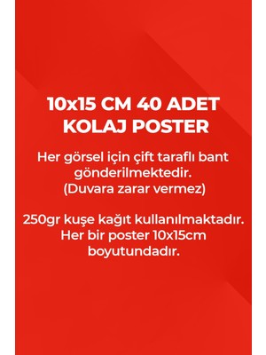 Dünya Şehirleri Siyah Beyaz Duvar Poster Seti - Şehirler Poster Seti - 40 Adet Poster - Yapışkanlı Kaliteli Poster Seti