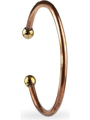 Mediterian Şık Ayarlanabilir Bakır Bileklik, Zarif ve Dayanıklı Tasarım, Metalik Renk