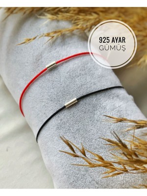 Mediterian Çift Renkli 925 Ayar Gümüş Bileklik Seti, Şık ve Uyumlu Tasarım