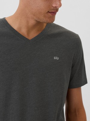 Gap Erkek Siyah Gap Logo Everyday Soft T-Shirt