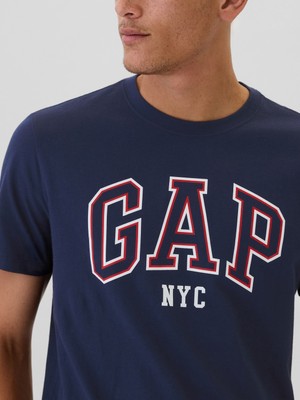 Gap Erkek Lacivert Everyday Soft Gap Nyc Logo T-Shirt