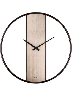 Woodhub Demre Silver Minimalist Tasarım Metal Duvar Saati