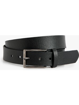 Koton Kemer Suni Deri Geometrik Tokalı