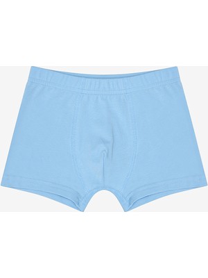 Erkek Çocuk Blue Solid 3lü Çok Renkli Boxer