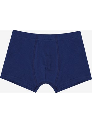 Erkek Çocuk Blue Solid 3lü Çok Renkli Boxer