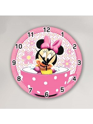 Woodhub Duvar Saati Çocuk Odası Dekoratif Ahşap Duvar Saati