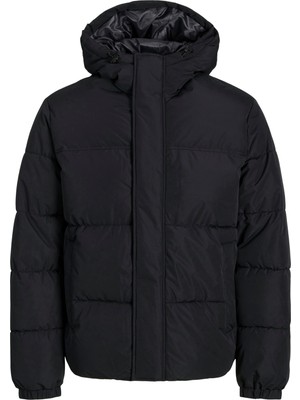 Jack & Jones Jack Jones Jjebradley Puffer Hood Sn Erkek Siyah Mont 12256974-02