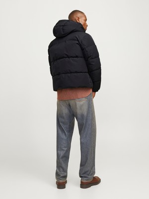 Jack & Jones Jack Jones Jjebradley Puffer Hood Sn Erkek Siyah Mont 12256974-02