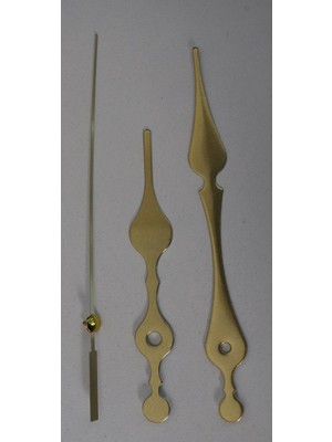 Woodhub Altın Renk Akrep Yelkovan Saniye Seti