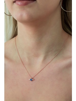 Mediterian Kadın Gümüş Kalp Kolye, Pembe Tanzanit Taşlı, Zarif ve Şık Tasarım, 925 Ayar