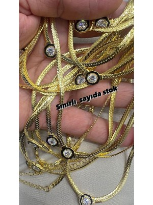 Mediterian Parlak Gümüş Çağla Model Kolye, 925 ayar, zirkon taş, şık ve zarif tasarım