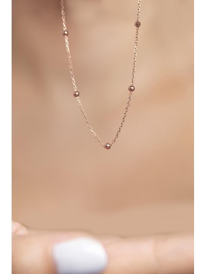 Mediterian 925 Ayar Gümüş Pembe Taşlı Zarif Kolye, Şık ve Dayanıklı Takı