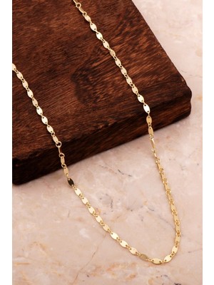 Mediterian Parlak Gümüş Pullu Zarif Takı, 925 Ayar, Doğal Taş, Altın Renk