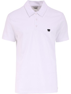 Wrangler Beyaz Erkek Polo T-Shirt W241648100 Beyaz Polo T-Shirt