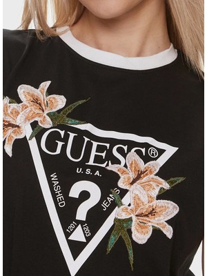 Guess Siyah Kadın Yelek New Gınger Vest - Recy Polyamıde Cr