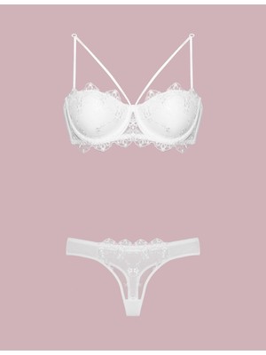 Nurteks 4591 Destekli Dantelli Sütyen Takım