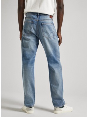 Pepe Jeans Normal Bel Regular Straight Erkek Denim Pantolon PM207394MI9-000 Straıght Jeans