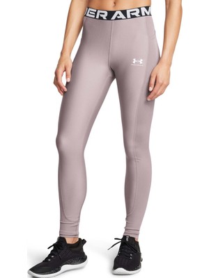 Gri Kadın Lastikli Compression Fit Desenli Tayt 1388693-015 Heatgear Rib Legging