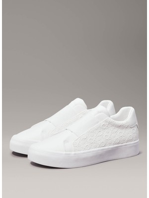 Calvin Klein Beyaz Kadın Sneaker HW0HW02219YBR