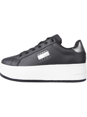 Tommy Hilfiger Siyah - Beyaz Kadın Sneaker EN0EN02711TRH