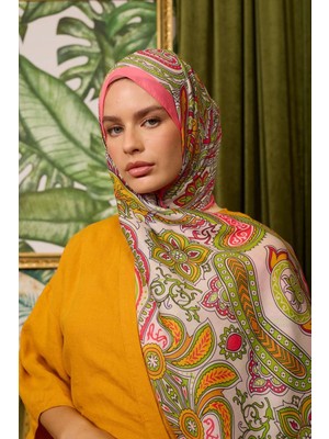 İpekhan Marrakech Koleksiyon Soft Şal Pembe Somon 3048-07