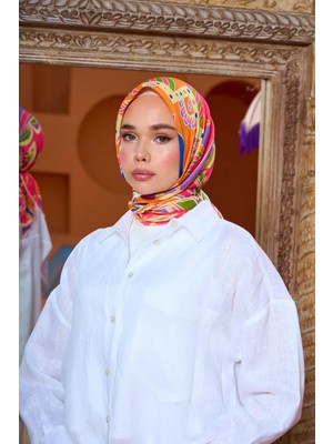İpekhan Marrakech  Koleksiyon Soft Eşarp Turuncu Vizon 1202-03