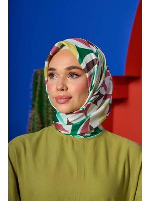 İpekhan Marrakech  Koleksiyon Soft Eşarp Koyu Yeşil Gri 1206-06