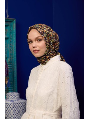 İpekhan Marrakech  Koleksiyon Soft Eşarp Açık Mor Hardal 1193-01