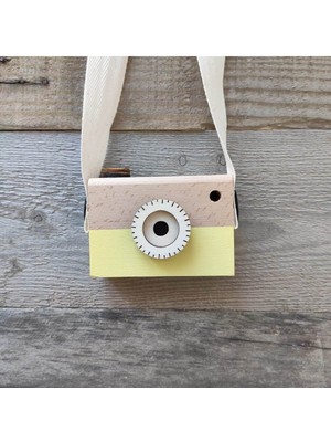 Woodhub Ahşap Oyuncak Waldorf Fotoğraf Makinesi Eğitici Bebek Kamera Montessori 1 Adet