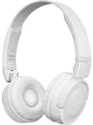 Asonic AS-XBK55 BATTY Beyaz TF Kart Özellikli Bluetooth Kulaklık