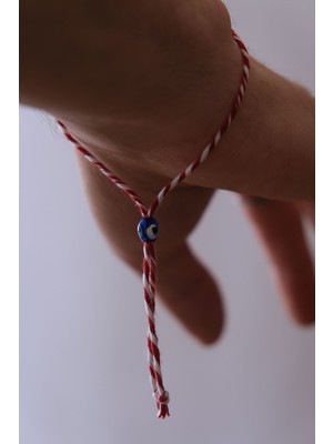 Mediterian Bahar temalı renkli boncuk ip bileklikler, kırmızı-beyaz, şık ve enerjik aksesuarler