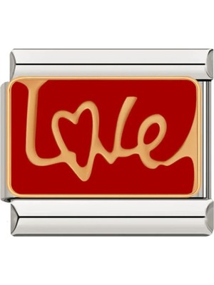 Mediterian Parlak Paslanmaz Çelik 9mm Kalp Şekilli Aşk Simgesi Takı, Metalik Renk, Dayanıklı Materyal