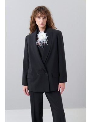 Kruvaze Ceket Siyah K2516005_001