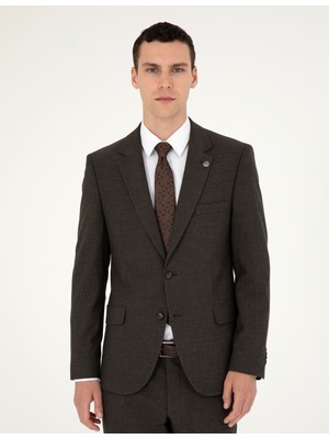 Pierre Cardin Erkek Kahverengi Slim Fit Takım Elbise 50292221-VR029