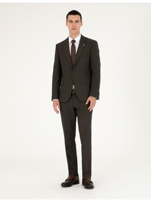 Pierre Cardin Erkek Kahverengi Slim Fit Takım Elbise 50292221-VR029