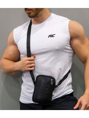 Musclecloth Glory Telefon Çantası Siyah Gri