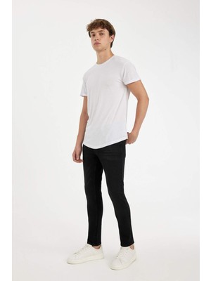 DeFacto Carlo Skinny Fit Ekstra Dar Kalıp Normal Bel Ekstra Dar Paça Jean Pantolon E0181AX24AU