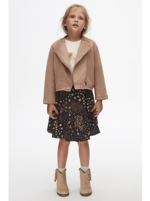 Kız Suni Deri Ceket 24KNK37502
