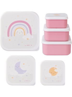 Saro 3.lü Beslenme / Atıştırma Kutusu Rainbow