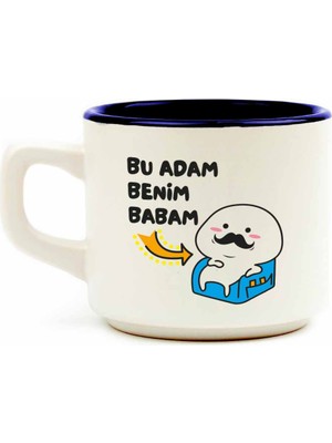 Palto Tasarım Bu Adam Benim Babam Beyaz Venüs Kupa - Hediye Seramik Kupa
