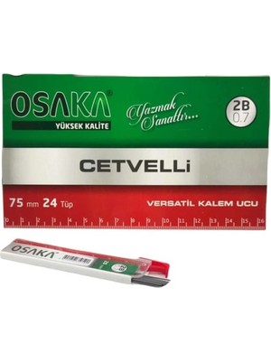 Osaka Cetvelli 2b Kalem Ucu 75 mm 0.7 mm 24'lü